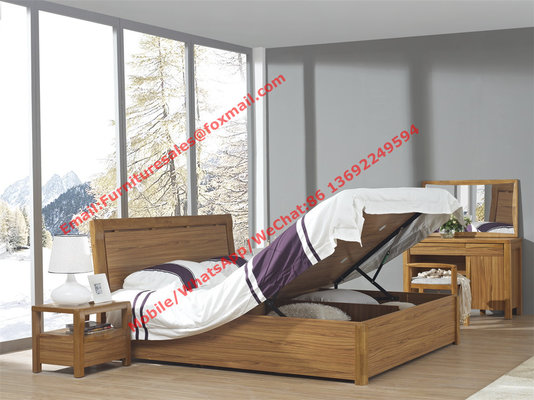 Adjustable Lift storage bed in E1 grade MDF and melamine board from germany for Apartment interior project furnitrue