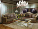 Luxury Design and Romantic Sofa set made by Wooden Carving Frame with Fabric Upholstery