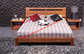 Plate modern Apartment bedroom indoor interior Furniture by MDF bed and Nightstand