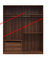 Wood Panel Custom In-wall Cloth Wardrobe cabinet with adjustable shelves and trousers rack storage inner drawers in lock