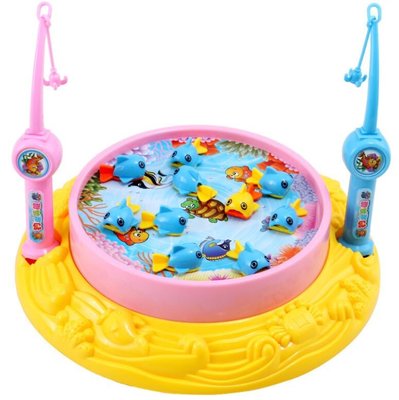 China 2020 New Arrival Fishing Toys Child Music Playing House USB Electronic Fishing Platform Spin Magnetics For chlidren kids supplier