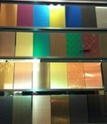 SUS316L Etching Colored Stainless Steel Sheets ,PVD Decoration Sheets 1250mm 1500mm Rose gold, Brown, Bronze, Black