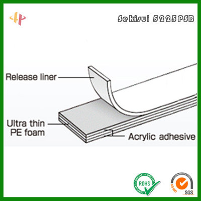 China SEKISUI 5225PSB functional waterproof foam tape _ SEKISUI 5225PSB high performance foam tape supplier