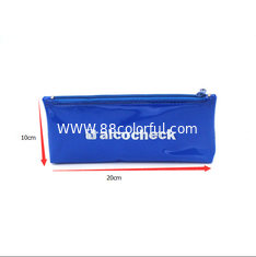 China PVC Swimsuit Plastic bag /Bikini beach bag with zipper.Size 21cm*10cm. 0.13MM Blue PVC material . supplier