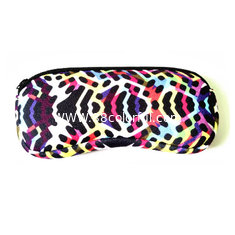 China Portable Travel Zipper Soft Neoprene Sunglasses bag.SBR Material. Size is 19cm*8.7cm. supplier