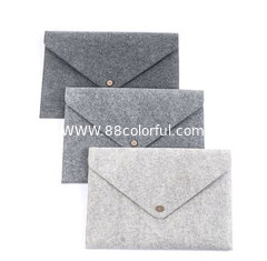 China 12'' 13'' 15'' Laptop Bag Accessories Woolen Felt Envelope Bag Cover Case Sleeve. size IS a4. 3mm microfiber material supplier