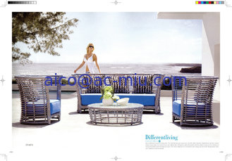 China hot sale hotel Leisure Rattan Sofa garden sofa outdoor furniture supplier