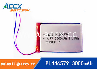 China 446579PL 3.7V 3000mAh Li-Polymer battery supplier