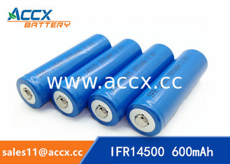 China shaver battery lithium ifr14500 3.2v 600mAh AA size supplier