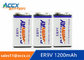 9V battery 1200mAh smoke detector battery, fire detector battery, long self life 10 years supplier