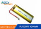 102055 3.7v lithium polymer battery with 1200mAh battery for bluetooth karaoke microphone, game machine supplier