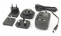 12W ac dc switching power adapter with universal AU, EU, USA, UK AC plug