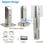 Professional Glass Fitting Manufacture Stainless Steel Glass Clamp for Railing