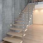 Indoor Hot Sale Invisible Steel Stringer Floating Staircase with Landings