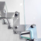 Side Mounted Tempered Glass Stainless Steel Standoff Stair Railing