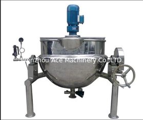 China Jacket Kettle 500 Liter Steam Jacketed Cooking Kettle ooking Electric Kettle Electric Oil Jacket Kettle Mixing supplier