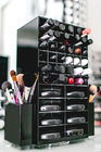 Wholesale Competive Price acrylic Black Spinning Makeup Organizer
