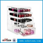 Wholesale Hold Many Cosmetic Acrylic Makeup Organizer, Cheap clear acrylic makeup organizer with 5 drawers for sale
