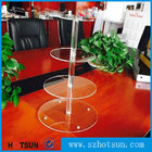 Customized modern style 4 tier round plexiglass cake stand,acrylic cupcake stand wholesale from China