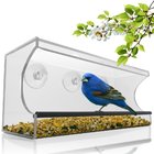Birdscapes window bird feeder House shaped clear acrylic bird feeder