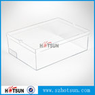 Customized color and logo printed acrylic shoe box, Factory Custom Made Clear Storage Shoe Box