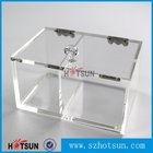 2016 newest clear/plexiglass customised acrylic small boxes with lid