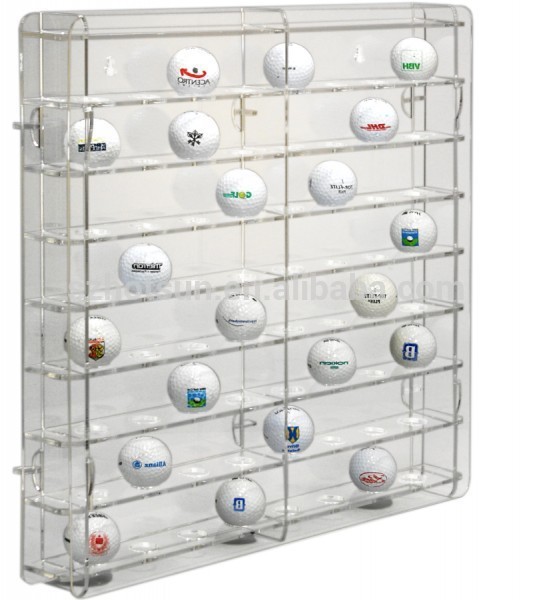 acrylic golf ball display case large plexiglass display cabinet for golf ball wholesale display case
