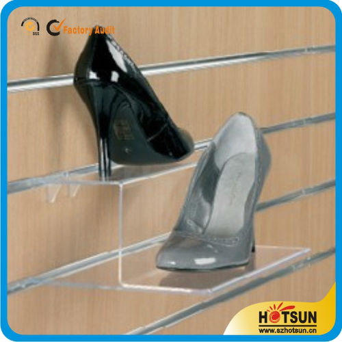 High quality custom manufacture acrylic shoes rack,Popular transparent acrylic shoe display stand rack