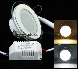China 6W DIY design Flat led lighting glass and aluminum fixture of panel light 100mm supplier