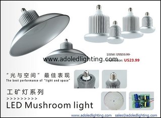 China factory lighting led highbay dimmable mushroom light meanwell driver bridgelux led CE supplier