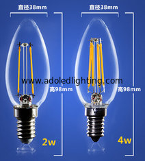 China 4W 6W C35 E14 Edison COG lamp LED Filament Bulb Candelabra Light replace traditional bulbs supplier