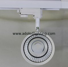 China 20W CREE COB LED Track Light white/black fixture dimmable 3 Phase 4 Wire supplier