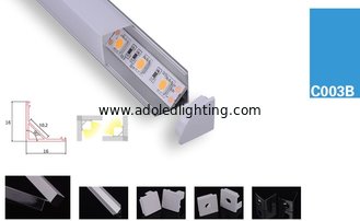 China High Performance Black Anodized Aluminum LED Profile 1M/2M/3M led strips indoor lighting rigid bar led supplier