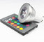 3W RGB LED COB Spotlights bulbs RGB led remote controller lathe aluminum housing GU10 E27 supplier