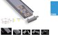LED Strips Aluminum Profile double line led chips Surface &amp; Recessed Mounted Clear/Semi Clear/Opal Matte cover supplier