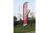 Outdoor Advertising Beach Flag , Aluminum Fiberglass Custom Sports Banner Stands
