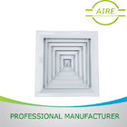 OEM square ceiling aluminium 6063 air diffuser 375x375 powder coating RAL9010 Free sample customized size