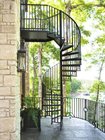 outdoor garden balcony american style modern design metal cast iron spiral stairs staircase