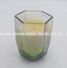 China Personalised hexagon holder pillar holder Scented candle  glasses supplier