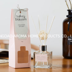 China Large Room Freshener 70ml reed diffuser jars wholesale with color box supplier