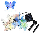 Solar power led fiber butterfly string