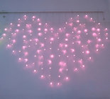 heart  shape curtain string light romantic wedding lights