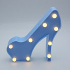 High heel led marquee light home decor light