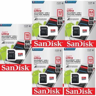 16/32/64/128GB/200GB SanDisk Ultra Micro SD SDXC CLASS10 MEMORY CARD 100MB/s