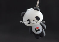 Cartoon panda shape nail clippers for gifts toe nail cutter with keyring supply