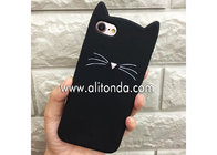 Cute cartoon animal cat image silicone phone case supply iPhone phone cover wholesale girls promo gifts phone shell