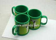 Custom cheap and cute cartoon pvc silicone wrap plastic promotional mugs