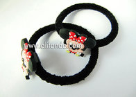 Custom and wholesale black cartoon animal kids hair decorations cute christmas hair bow