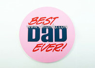 OEM Wholesale Round Mug Coffee Tea Cup PVC Rubber Coaster for Father's Day promotional gifts
