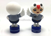 Custom cartoon figure animal shape PVC seal for promotional gifts